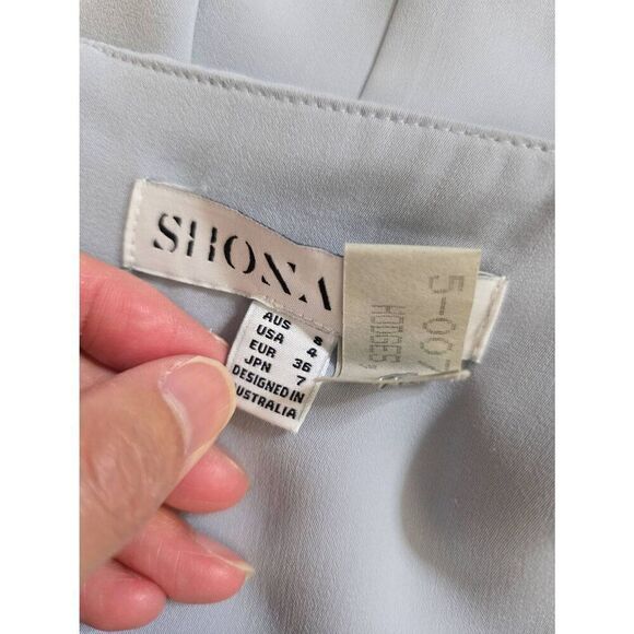 Shona Joy Knot Draped Dress in Powder Blue 4 $279 - Picture 11 of 11